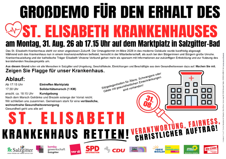 Großdemo für den Erhalt des St.-Elisabeth-Krankenhauses